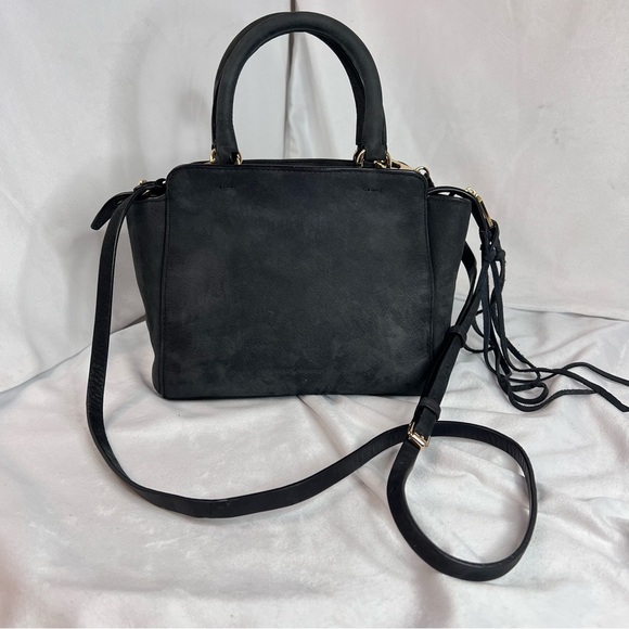 REBECCA MINKOFF Mini Avery Black SuedeTote EUC - Picture 3 of 15